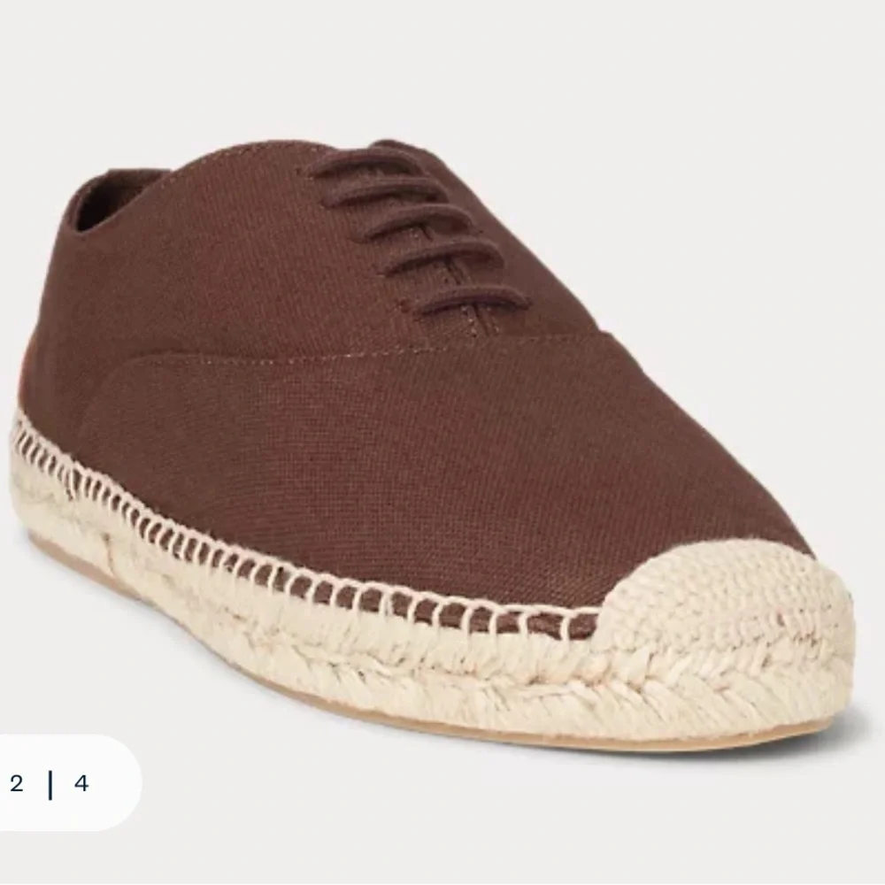 Polo‎ Ralph Lauren canvas lace up espadrilles NEW 10